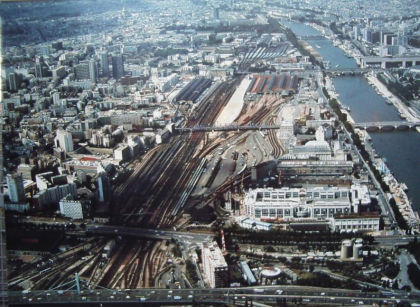 Vue aérienne du chantier ZAC Paris Rive Gauche